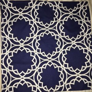 Blue and white pillow cases